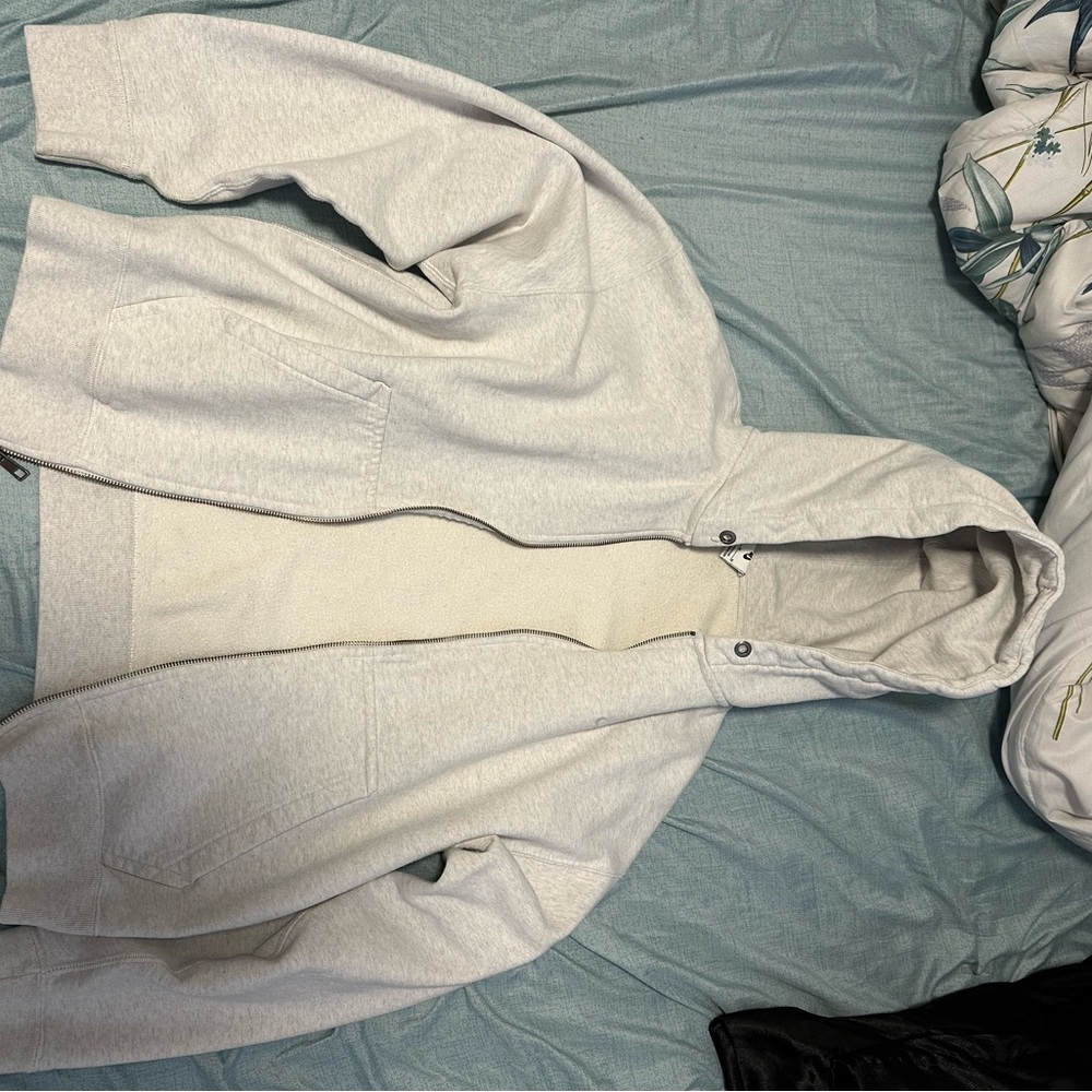 Nike Zip-Up Hoodie Men’s - Grey/Medium - LIKE NEW 🛍️